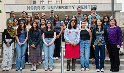 Image of SURA students in front of Norris