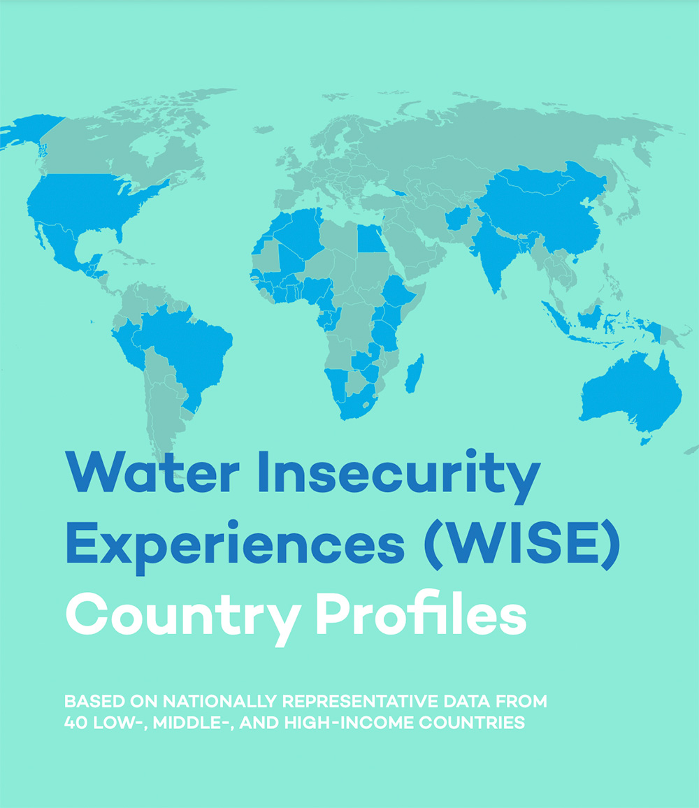 screenshot of report about water insecurity in 40 countries