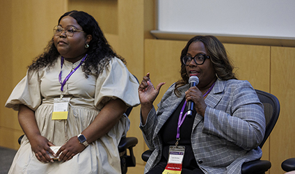 image of two women on a panel at the EC*REACH Conference
