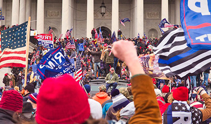 protesters at Capitol Hill on Jan. 6