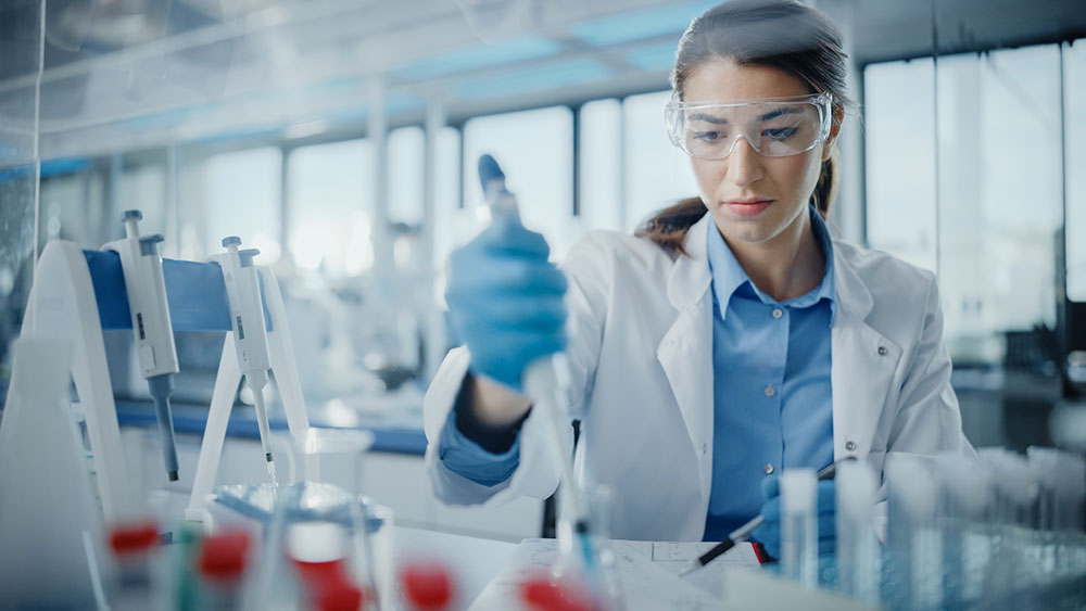 female scientist in a lab