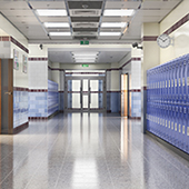 high school hallway