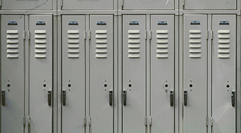 image of high school lockers
