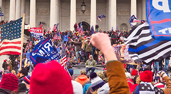 protesters at U.S. Capitol on Jan. 6th