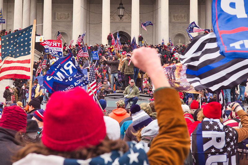 protesters at U.S. Capitol on Jan. 6th